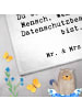 Mr. & Mrs. Panda Gästehandtuch Datenschutzbeauftragte Herz mit S... in Weiß