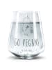 Mr. & Mrs. Panda Tumbler Glas Einhorn Vegan mit Spruch in Transparent
