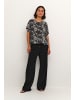 Kaffe Ärmellose Bluse KAamber Loose fit in Black/White Graphic Snake