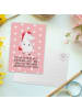 Mr. & Mrs. Panda einzelkarte Einhorn Wut mit Spruch in Rot Pastell