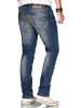 Alessandro Salvarini Jeans A. Salvarini Herren Jeans Blau Multi AS080-AS086 in Dunkelblau