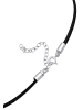 Elli Halskette 925 Sterling Silber Spirale, Wellen in Schwarz