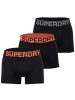Superdry Boxershort 3er Pack in Schwarz/Orange