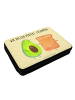 Mr. & Mrs. Panda Federmappe Avocado Toast mit Spruch in Gelb Pastell