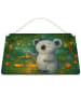 Mr. & Mrs. Panda Schild Waage Astrologie Design ohne Spruch in Weiß