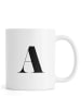 Juniqe Tasse "A" in Schwarz & Weiß