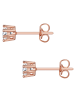 Lulu & Jane Ohrstecker aus Sterling Silber mit Zirkonia in roségold