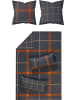 LOOKS by Wolfgang Joop Mako-Satin Wendebettwäsche in anthrazit-orange