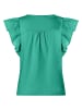 More & More Kurzarmshirt in summergarden green