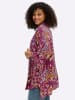 sheego Blusenjacke in magenta-lila-gemustert