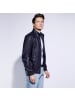 Wittchen Stylish eco leather jacket, man in Dark blue