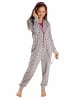 Petite Fleur Kids Overall in grau-meliert-beere