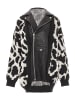 VIRITA Women Strickjacke in Schwarz Wollweiss