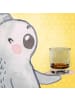 Mr. & Mrs. Panda Whiskey Glas Hasen Muschel ohne Spruch in Transparent