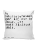 Mr. & Mrs. Panda kuschelkissen 40x40 Zu Geburtsterminen geh' ich... in Weiß