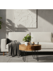 KADIMA DESIGN Couchtisch Massivholz / Metall 60x44,5x60 cm Tisch