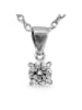 Adeliás Damen 925 Silber Anhänger mit funkelnden Zirkonia in silber
