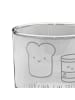 Mr. & Mrs. Panda Whiskey Glas Toast Marmelade mit Spruch in Transparent