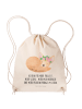 Mr. & Mrs. Panda Baumwolltasche Wüstenfuchs Blumen mit Spruch in Creme