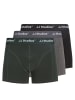 JACK & JONES Junior 3er Pack Boxershorts JACSOHO SOLID TRUNKS JNR in black dgm - scarab