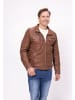 JILANI Herren Lederjacke in orange