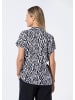 GOLDNER Kurzgröße:  Bluse Druckbluse in schwarz / weiß / gemustert