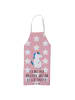 Mr. & Mrs. Panda Schürze Einhorn Mann mit Spruch in Rot Pastell
