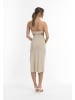 faina Midikleid Mit Cut-Outs in Creme