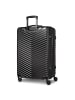 Redolz Essentials 18 4 Rollen Kofferset 3-teilig mit Dehnfalte metallic-black shiny