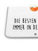 Mr. & Mrs. Panda Untersetzer Fuchs Koch mit Spruch in Weiß