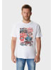 OLDSKULL T-Shirt Xtreme Retro Rock Skull Graphic in White