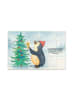 Mr. & Mrs. Panda Puzzle Pinguin Weihnachtsbaum Design mit Spruch in Weiß