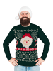 United Labels Winterpullover Weihnachtsmann Ugly Sweater in grün