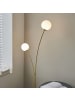 Licht-Erlebnisse Stehlampe (B)25 x (L)52 x (H)160.8 cm in Messing satiniert Weiß