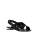 Calvin Klein Schwarze Polyurethan-Sandale
