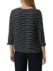 S.OLIVER RED LABEL Langarmbluse in Schwarz