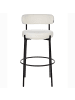 Beliani 2-tlg Barhocker ALLISON in Weiß/Schwarz