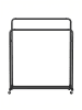 SONGMICS Kleiderständer Pataye in Schwarz - (B)110 x (H)155.5 x (T)46.5 cm