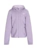 Schmuddelwedda Mädchen Strickfleecejacke in Grauviolett Melange
