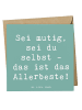 Mr. & Mrs. Panda Glückwunschkarte Spruch Mutig zu sich selbst st... in Meeresbrise
