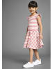 Kidsworld Jerseykleid in aprikot ringel + marine