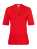 More & More elastisches Basic-Halbarmshirt in red