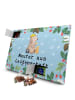 Mr. & Mrs. Panda Adventskalender Maurer Leidenschaft mit Spruch in Eisblau