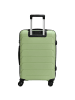 D&N Travel Line 4100 - 4-Rollen-Trolley M 64 cm (taupe) in lime green