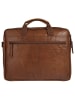 SPIKES & SPARROW Aktentasche echt Leder in cognac