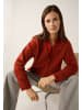 More & More softer, sportiver Cardigan in chilli orange