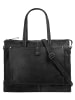 Sansibar Shopper echt Leder in schwarz
