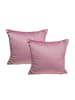JACK 2er Set Teddy Flausch Kissen 45x45cm in Antik Rosa