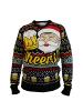miscellaneous Pullover Beer Santa Cheers Sweater Ugly Christmas in Schwarz