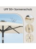 SONGMICS Sonnenschirm Sheld in Beige - (H)239 x Ø270 cm